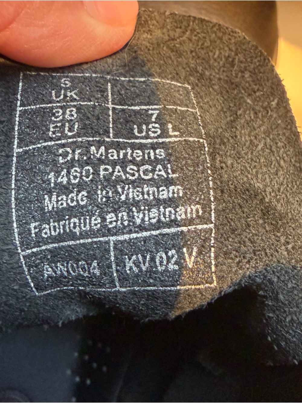 Dr. Martens Inspired Black Leather Combat Boot with Yellow Stitching - Picture 11 of 12